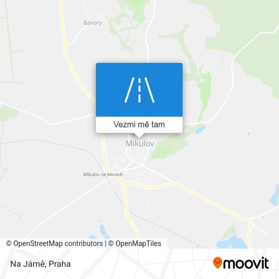 Na Jámě mapa