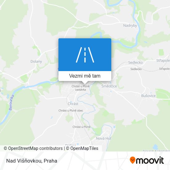 Nad Višňovkou mapa