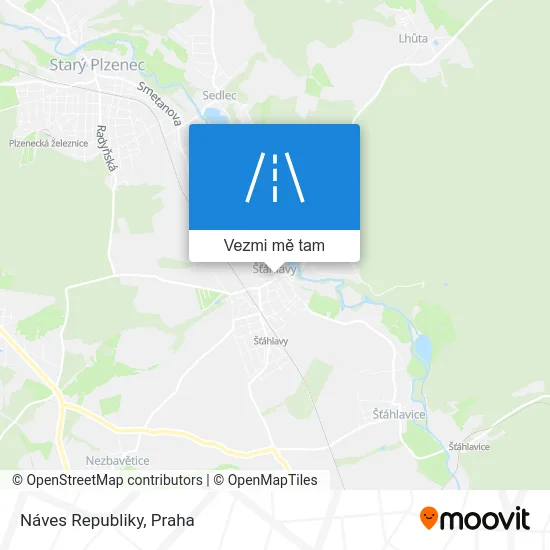 Náves Republiky mapa