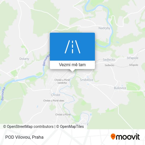 POD Vilovou mapa