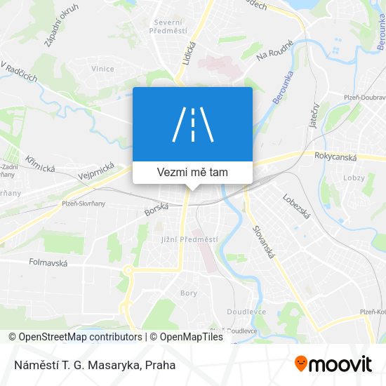 Náměstí T. G. Masaryka mapa