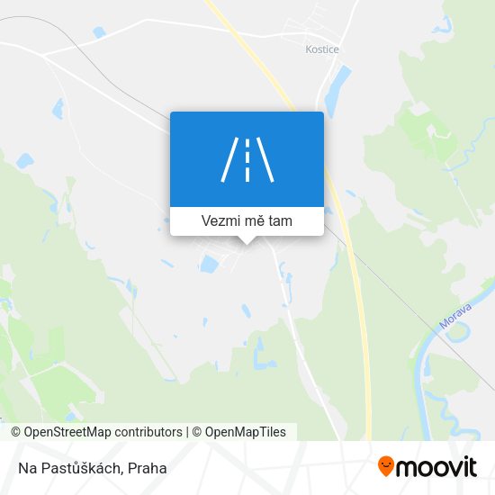 Na Pastůškách mapa