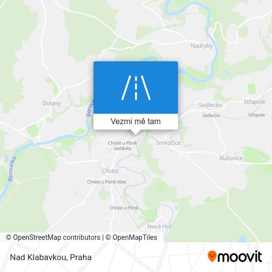 Nad Klabavkou mapa