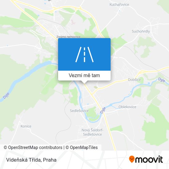 Vídeňská Třída mapa