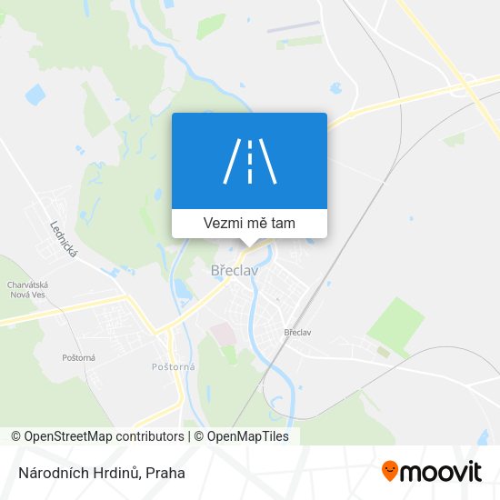 Národních Hrdinů mapa