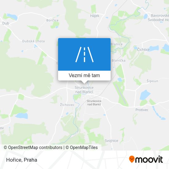 Hořice mapa