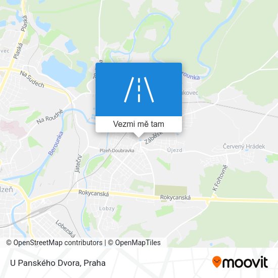 U Panského Dvora mapa