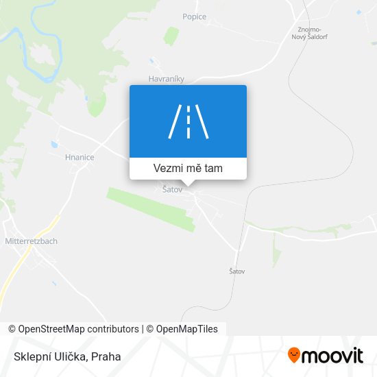 Sklepní Ulička mapa