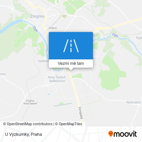 U Výzkumky mapa