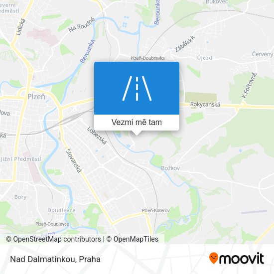 Nad Dalmatinkou mapa