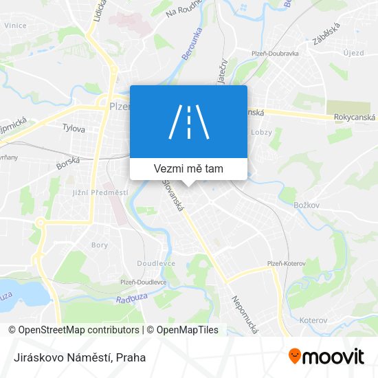 Jiráskovo Náměstí mapa