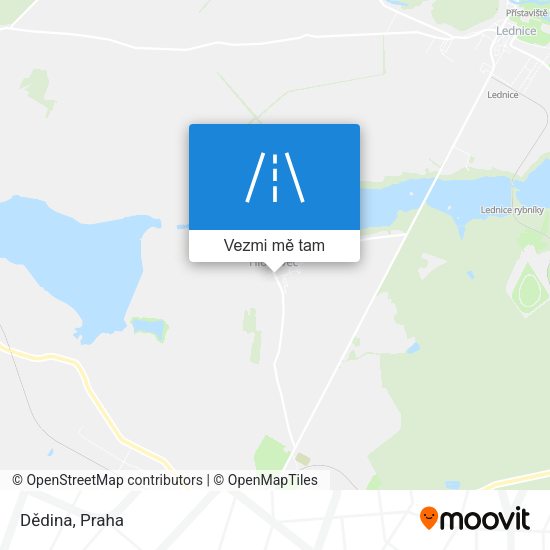 Dědina mapa