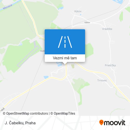 J. Čabelku mapa