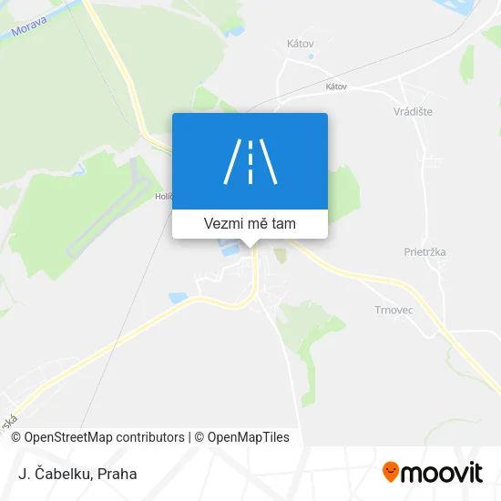 J. Čabelku mapa