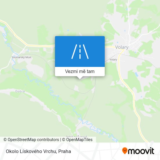 Okolo Lískového Vrchu mapa