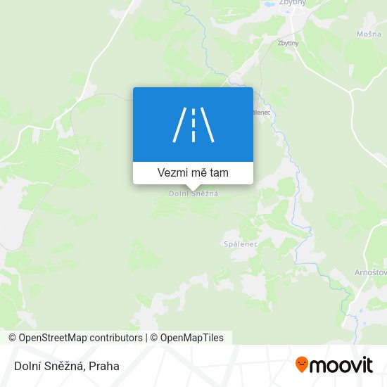 Dolní Sněžná mapa