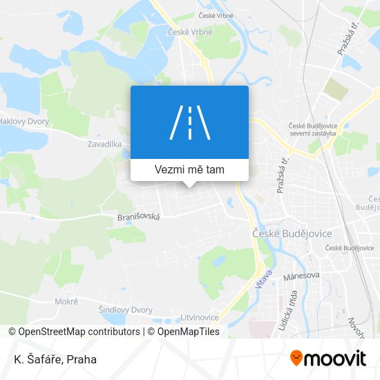 K. Šafáře mapa