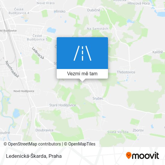 Ledenická-Škarda mapa