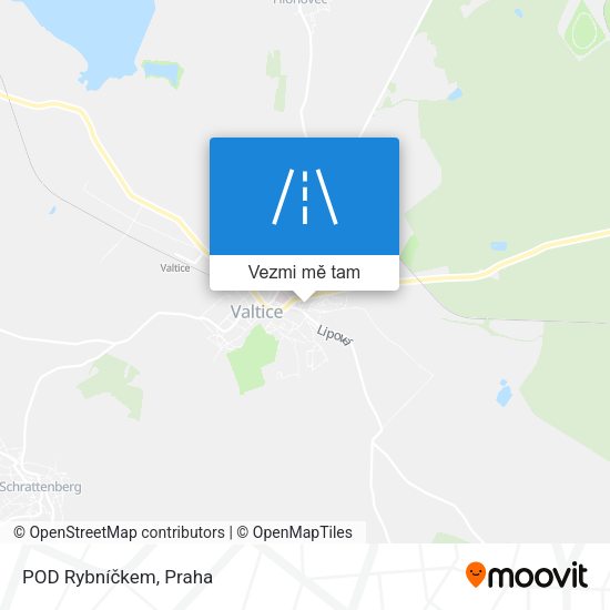 POD Rybníčkem mapa