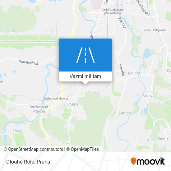 Dlouhé Role mapa