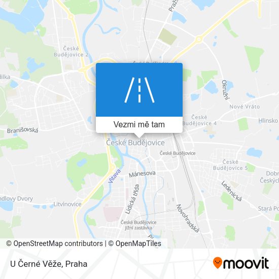 U Černé Věže mapa