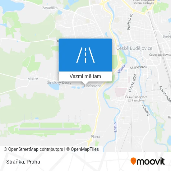 Stráňka mapa