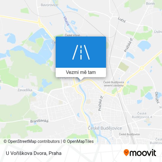 U Voříškova Dvora mapa
