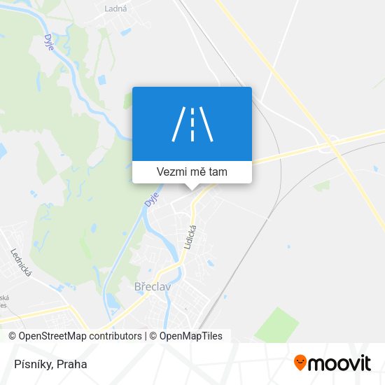 Písníky mapa
