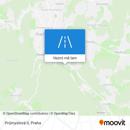 Průmyslová II mapa