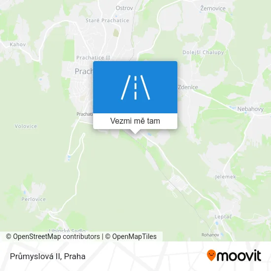 Průmyslová II mapa