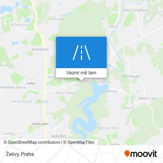 Želivy mapa