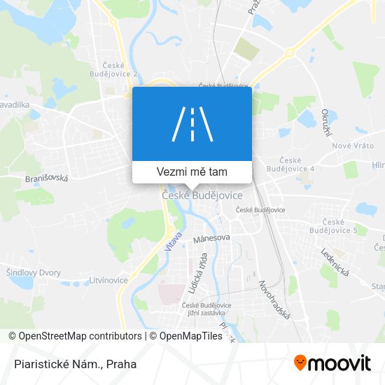 Piaristické Nám. mapa