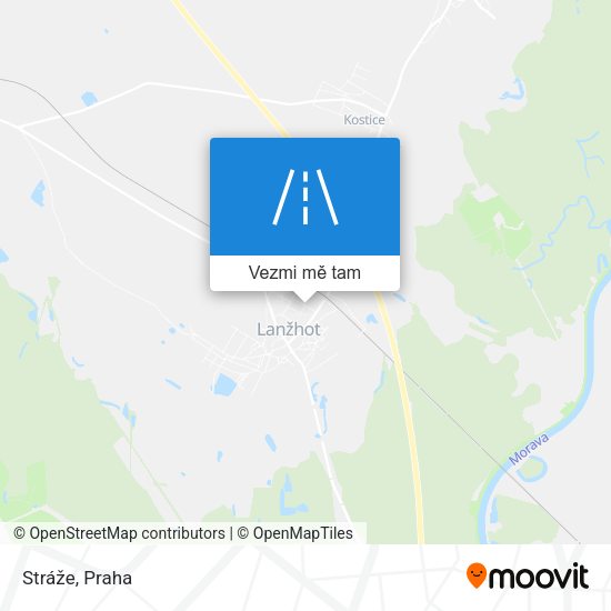 Stráže mapa