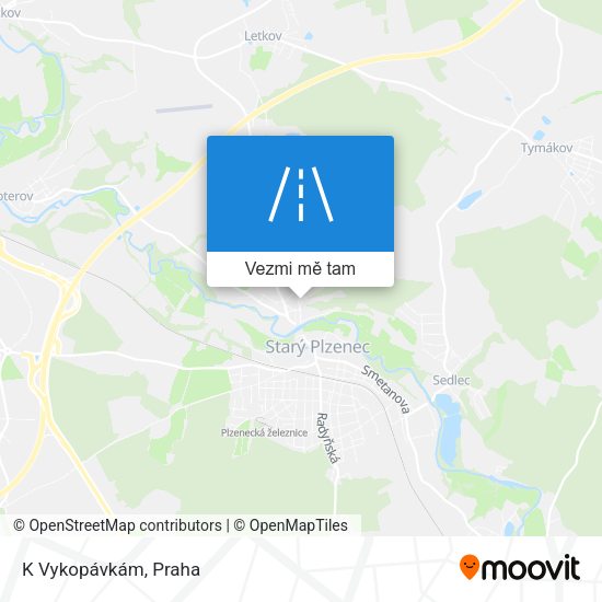 K Vykopávkám mapa