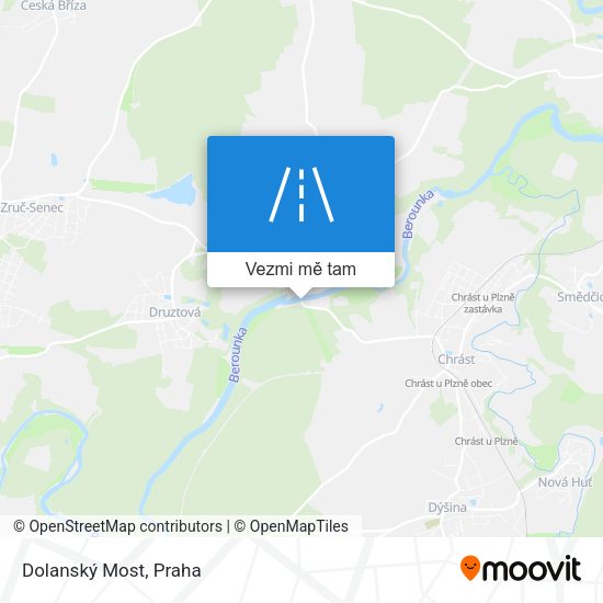 Dolanský Most mapa