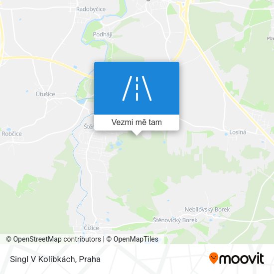 Singl V Kolíbkách mapa