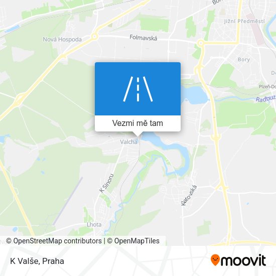 K Valše mapa