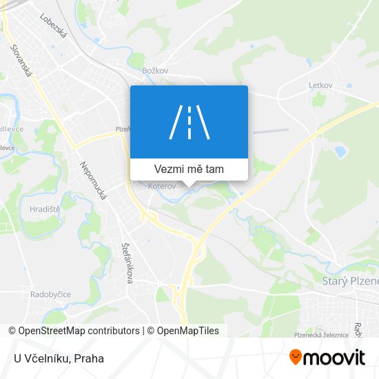 U Včelníku mapa