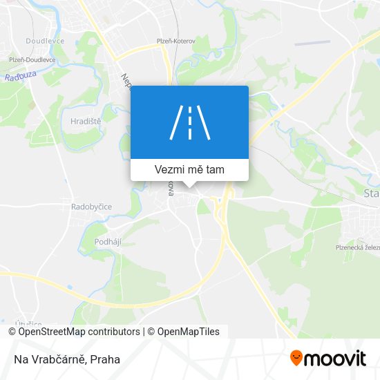 Na Vrabčárně mapa