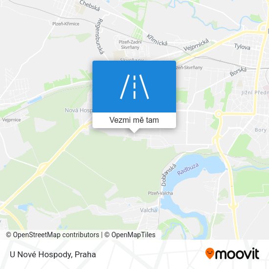 U Nové Hospody mapa