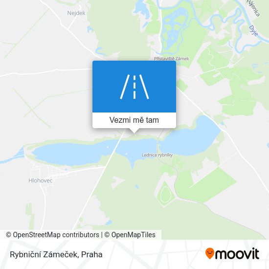 Rybniční Zámeček mapa
