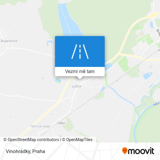 Vinohrádky mapa