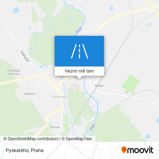 Pyskatého mapa