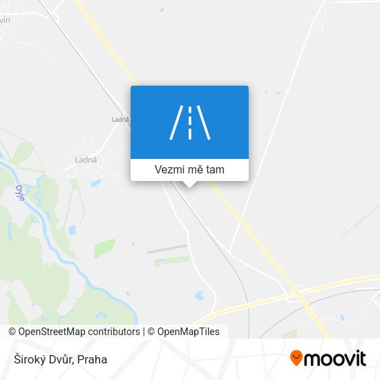 Široký Dvůr mapa
