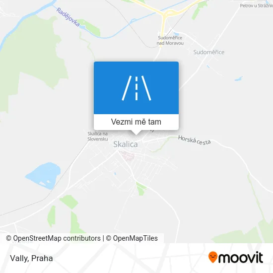 Vally mapa