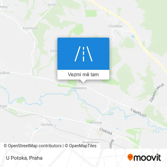 U Potoka mapa
