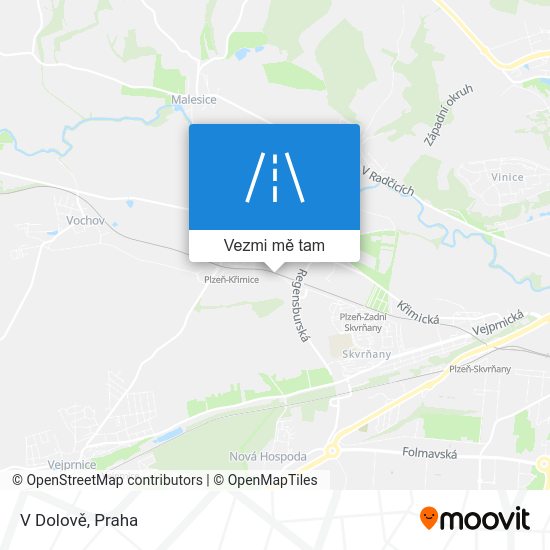 V Dolově mapa