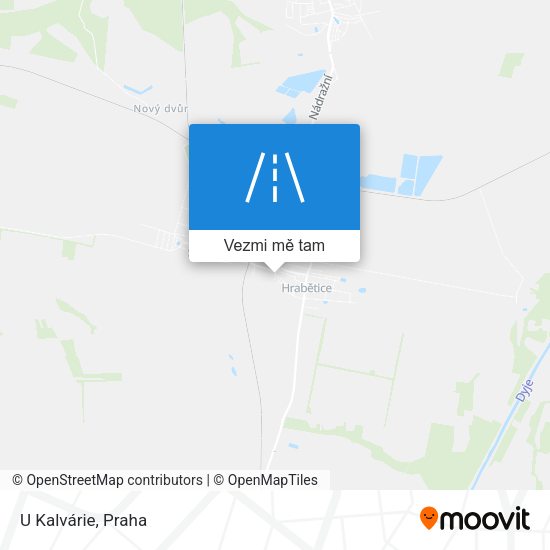 U Kalvárie mapa