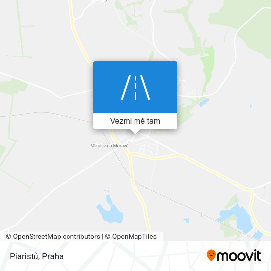 Piaristů mapa