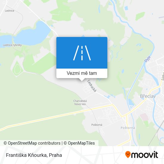 Františka Kňourka mapa